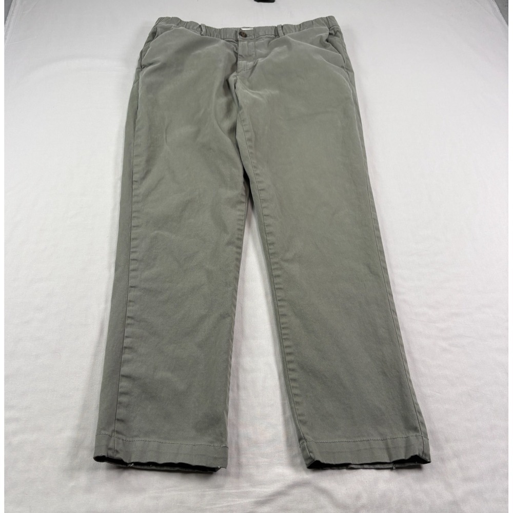 Bear Bottom Pants Mens Large Green Gray Chino Stretch Casual Preppy